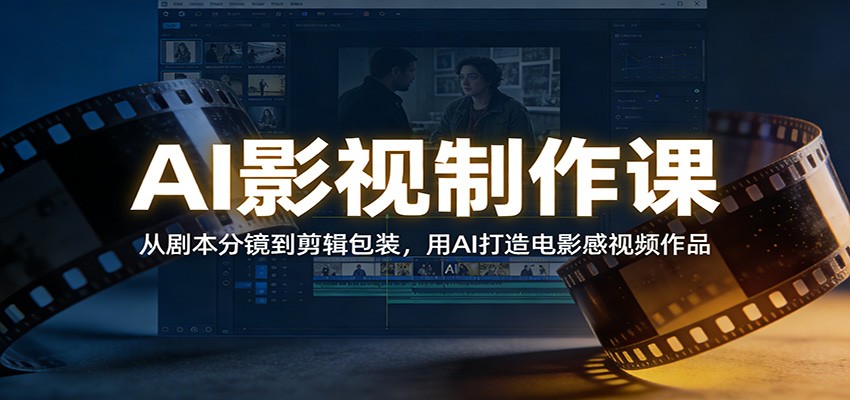 AI影视制作课：从剧本分镜到剪辑包装，用AI打造电影感视频作品-赛德副业库
