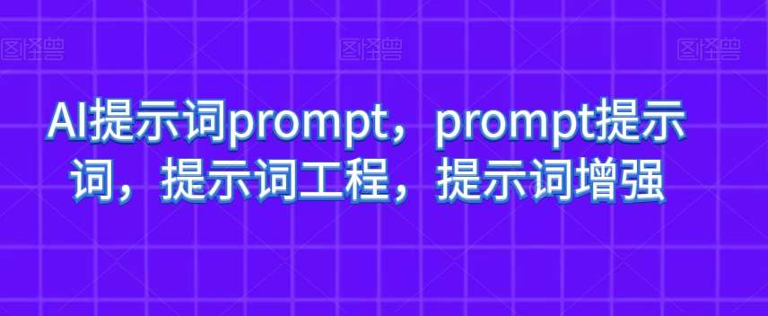 AI提示词prompt，prompt提示词，提示词工程，提示词增强-赛德副业库