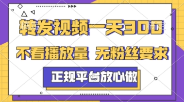 转发视频一天3张+,正规平台放心做,不看播放量,不看粉丝量,一个任务几分钟完成【揭秘】-赛德副业库