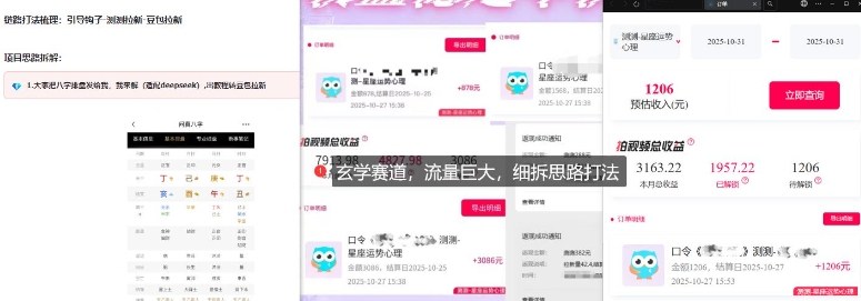 图片[2]-免费占星项目拆解_测测拉新玄学赛道，蓝海开局-赛德副业库