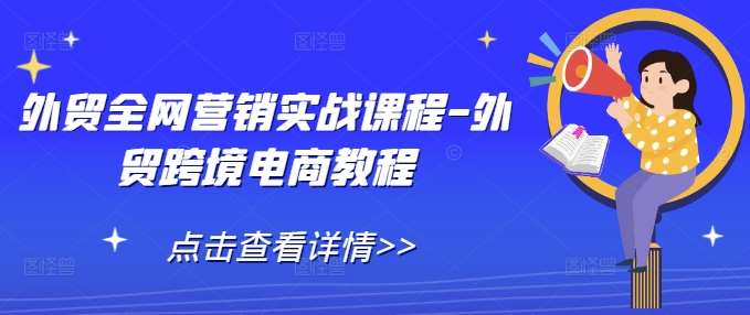 外贸全网营销实战课程-外贸跨境电商教程-赛德副业库