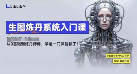 LibLibAI哩布哩布生图炼丹系统入门课，从生图到炼丹，只学这一门就够了-赛德副业库