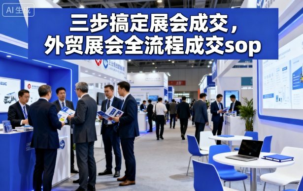 三步搞定展会成交,外贸展会全流程成交sop-赛德副业库
