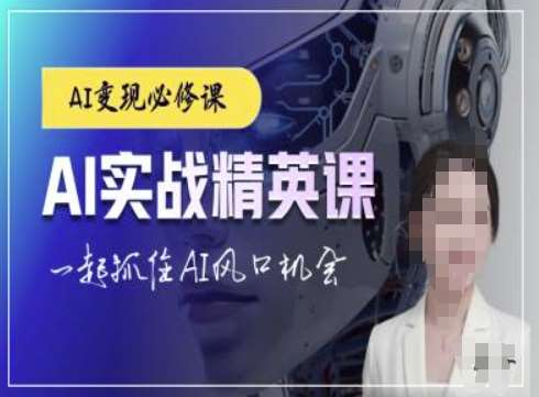 AI实战精英课，chatgptAI实战教程，一起抓住AI风口的机会-赛德副业库