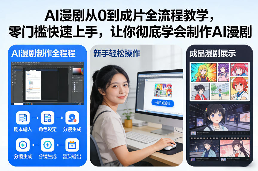 AI漫剧从0到成片全流程教学，零门槛快速上手，让你彻底学会制作AI漫剧【保姆级教程】-赛德副业库
