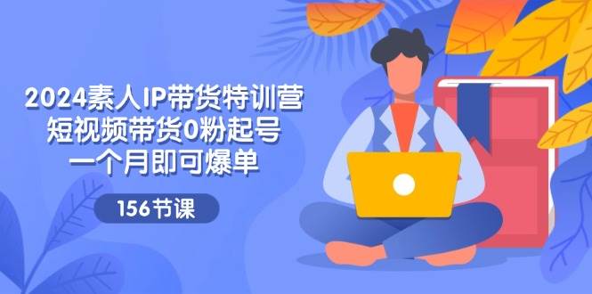 2024素人IP带货特训营，短视频带货0粉起号，一个月即可爆单（156节）-赛德副业库