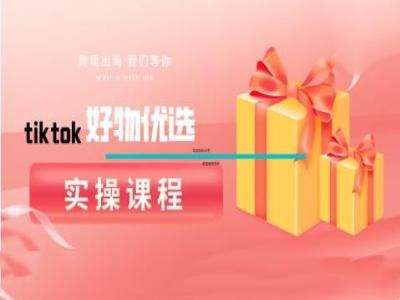 tiktok好物优选实操课程，好物分享操作技巧-赛德副业库