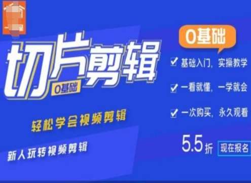 0基础IP切片剪辑，轻松学会视频剪辑，新人玩转视频剪辑-赛德副业库