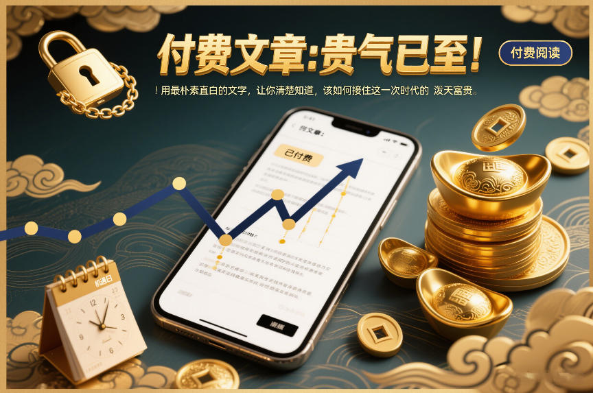 付费文章:贵气已至!用最朴素直白的文字,让你清楚知道,该如何接住这一次时代的泼天富贵-赛德副业库