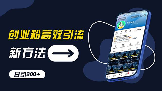 （11890期）创业粉高效引流，抖音工具号玩法，日引300+，不要成为学习高手，要成为…-赛德副业库