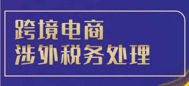 跨境税务宝典教程:跨境电商全球税务处理策略-赛德副业库