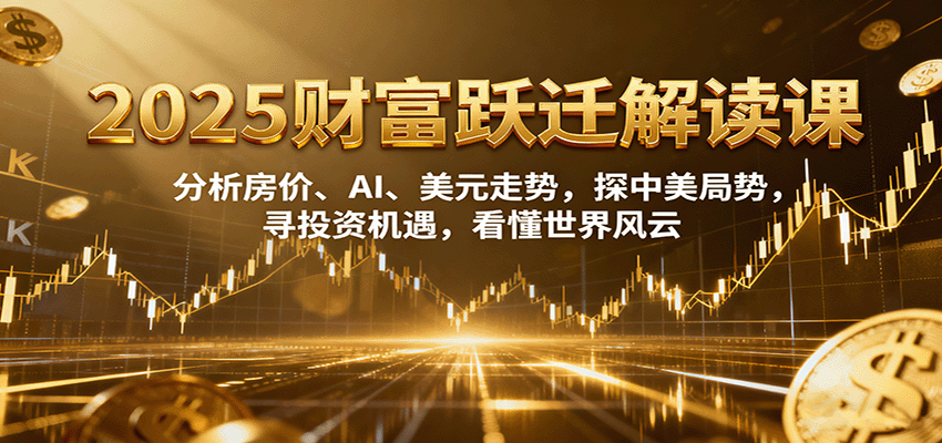 2025财富跃迁解读：分析房价、AI、美元走势，探中美局势，寻投资机遇，看懂世界风云-赛德副业库