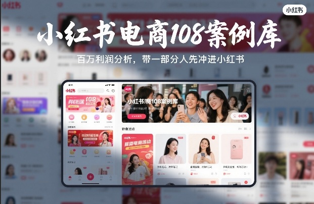小红书电商108案例库，百W利润分析，带一部分人先冲进小红书【文档】-赛德副业库