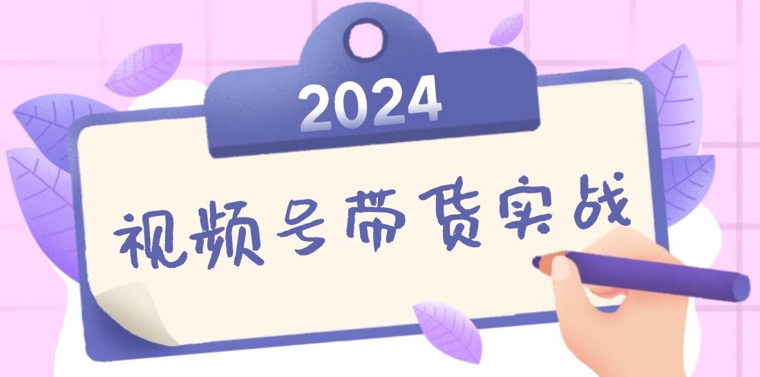 （12612期）2024视频号最新带货实战课：无人直播/书单号卖货/个人IP口播 (附资料素材)-赛德副业库