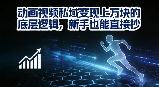 动画视频私域变现上W的底层逻辑,新手也能直接抄-赛德副业库