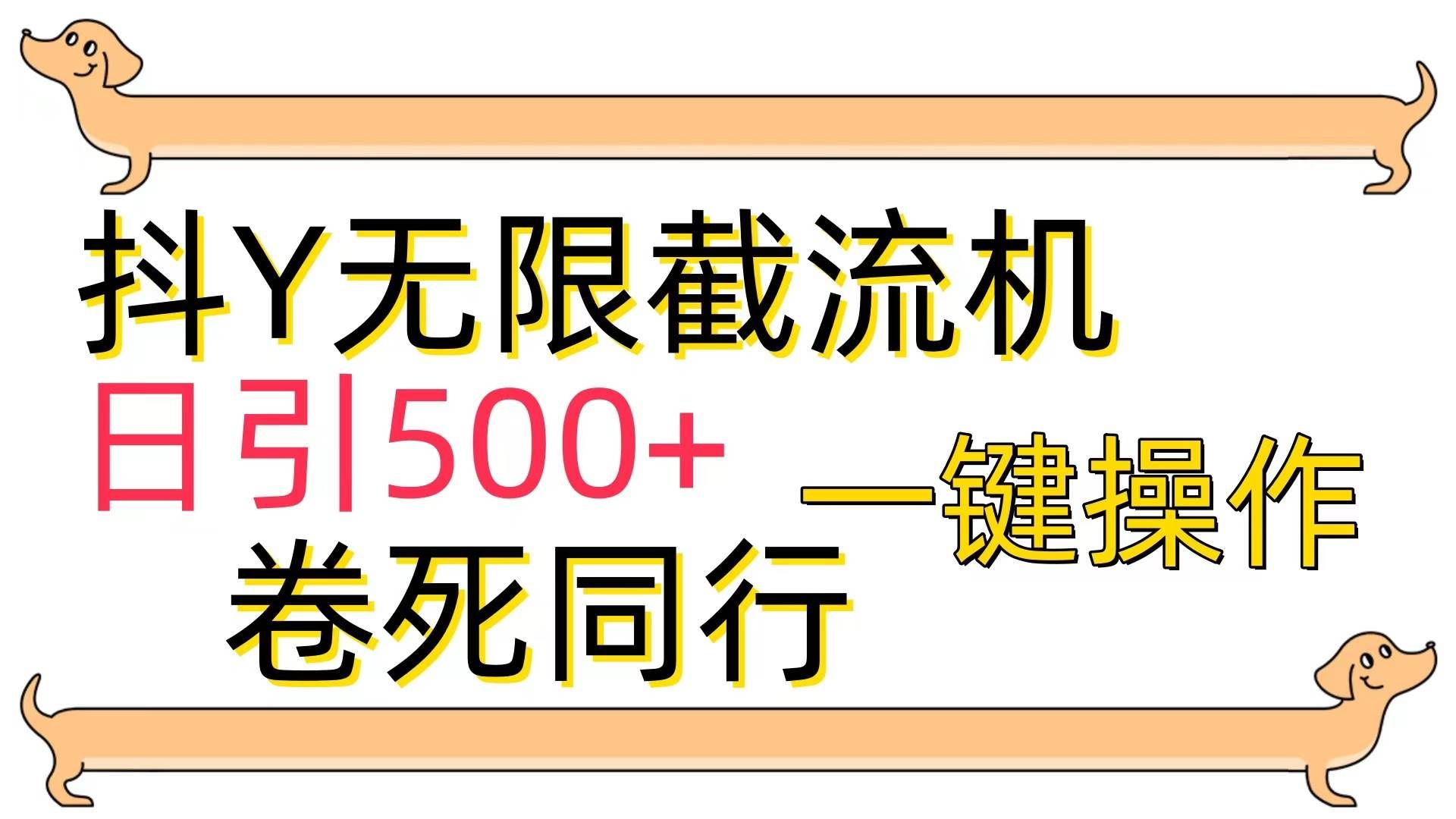 （9972期）[最新技术]抖Y截流机，日引500+-赛德副业库