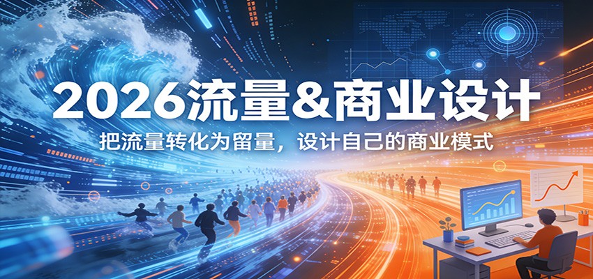 2026流量&商业设计，把流量转化为留量，设计自己的商业模式-赛德副业库