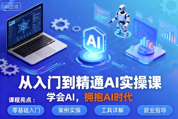 从入门到精通AI实操课,学会AI,拥抱AI时代-赛德副业库