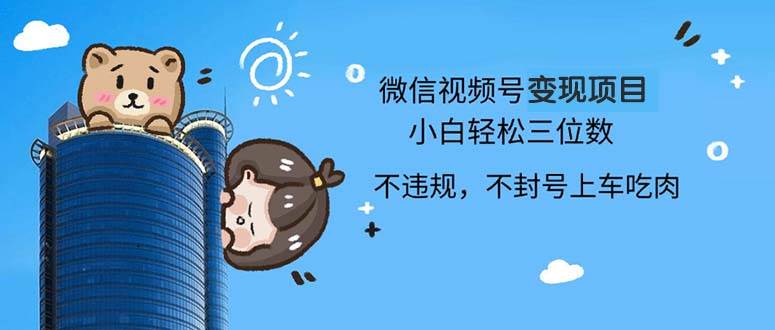 (13115期)2024最新微信视频号变现项目,小白轻松月入四位数-赛德副业库