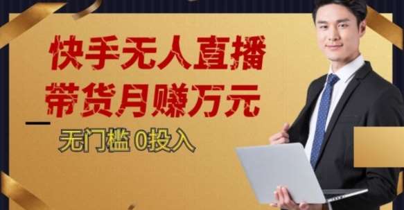 2023蓝海项目，快手无人直播，单号月入5000起步【揭秘】-赛德副业库