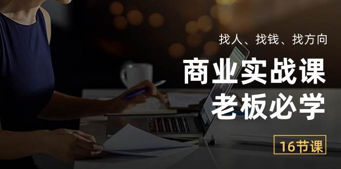 （10710期）商业实战课【老板必学】：找人、找钱、找方向（16节课）-赛德副业库
