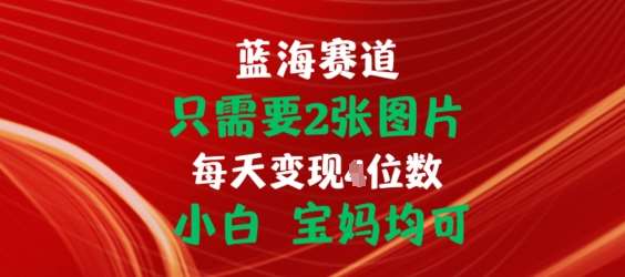 只需要2张图片，挂载链接出单赚佣金，小白宝妈均可【揭秘】-赛德副业库