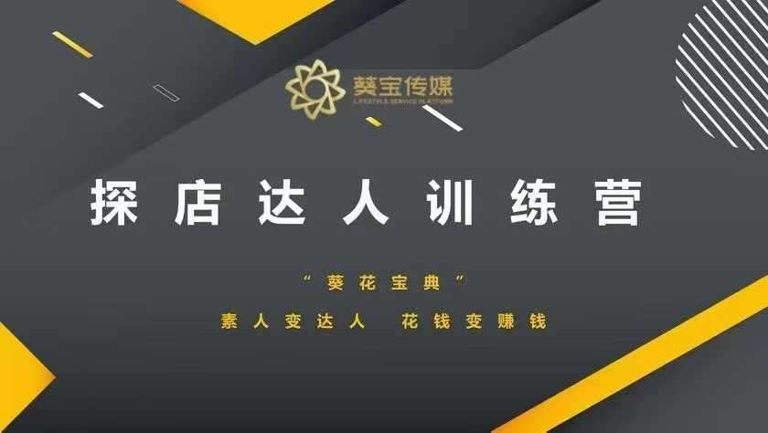 探店达人训练营,素人变达人,花钱变赚钱-赛德副业库