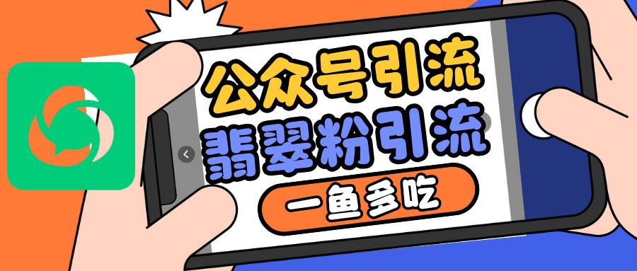 公众号低成本引流翡翠粉，高客单价，大力出奇迹一鱼多吃-赛德副业库