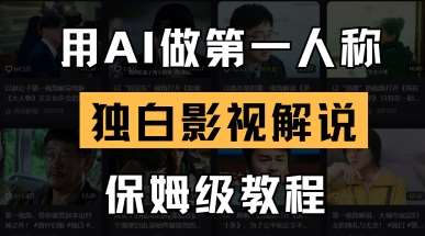 用AI做第一人称独白影视解说,手把手教学,保姆级教程-赛德副业库