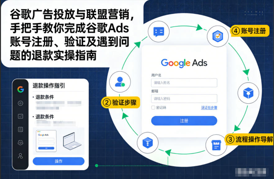 谷歌广告投放与联盟营销，手把手教你完成谷歌Ads账号注册、验证及遇到问题的退款实操指南-赛德副业库