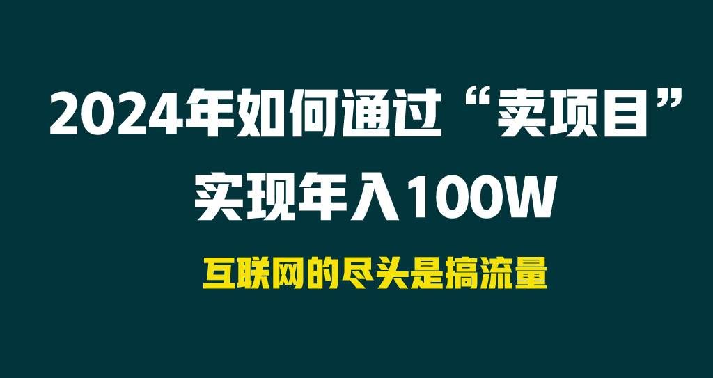 （9147期） 2024年如何通过“卖项目”实现年入100W-赛德副业库