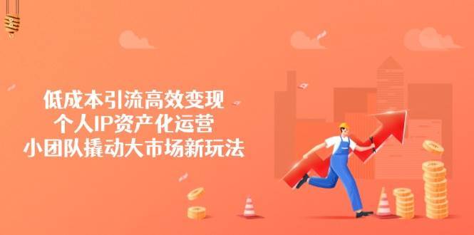 低成本引流高效变现，个人IP资产化运营，小团队撬动大市场新玩法-赛德副业库