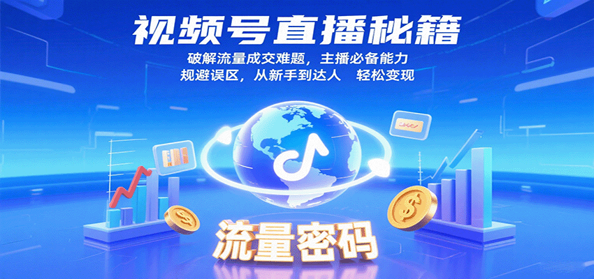 视频号直播秘籍,破解流量成交难题,主播必备能力,规避误区,从新手到达人轻松变现-赛德副业库