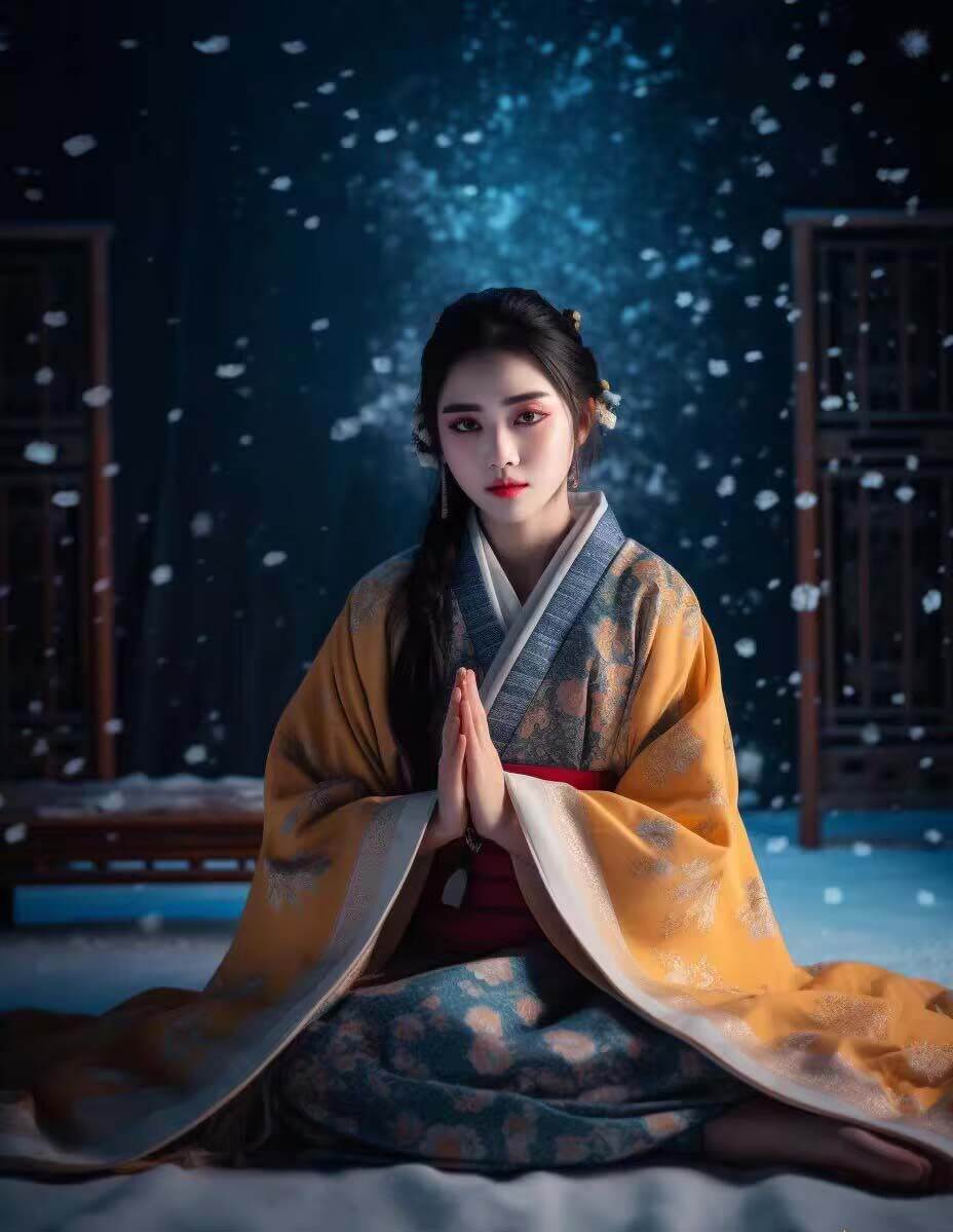 图片[5]-Midjourney关键词-AI生成中国风古装汉服美女人像提示关键词-赛德副业库