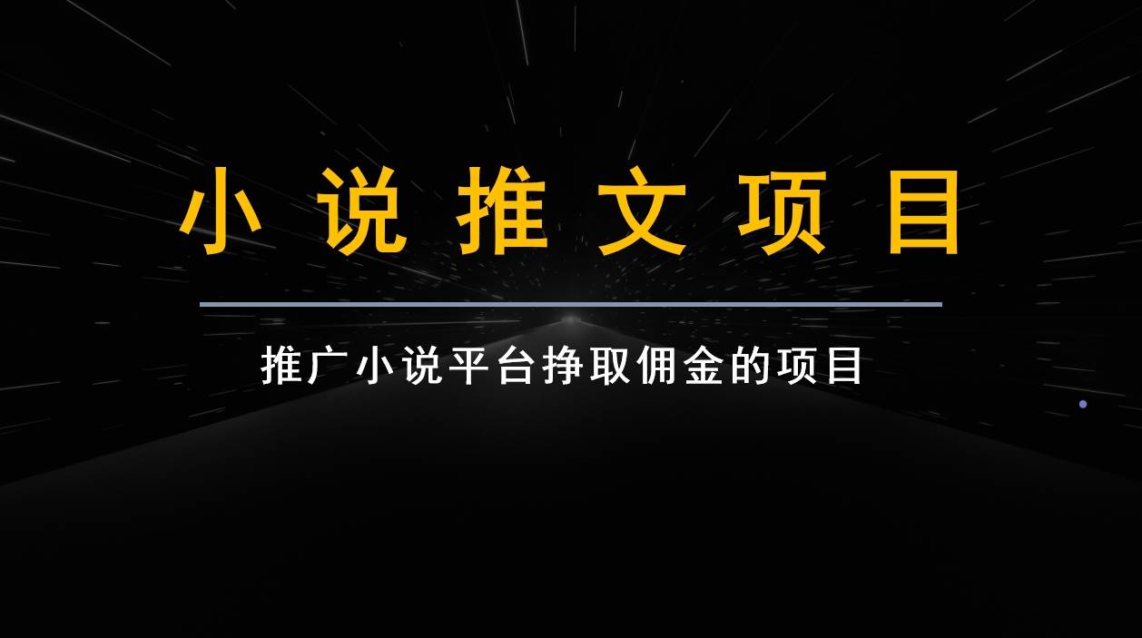 跟果果学小说推文项目变现，手把手教你快速生成一篇小说推文-赛德副业库