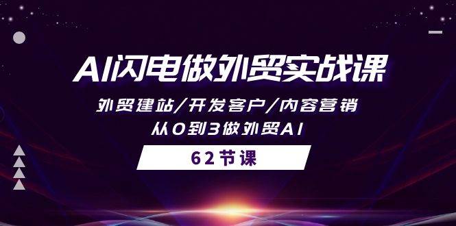 (10049期)AI闪电做外贸实战课,外贸建站/开发客户/内容营销/从0到3做外贸AI-62节-赛德副业库