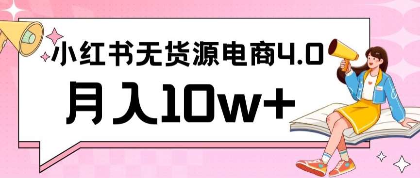 小红书新电商实战，无货源实操从0到1月入10w+联合抖音放大收益【揭秘】-赛德副业库