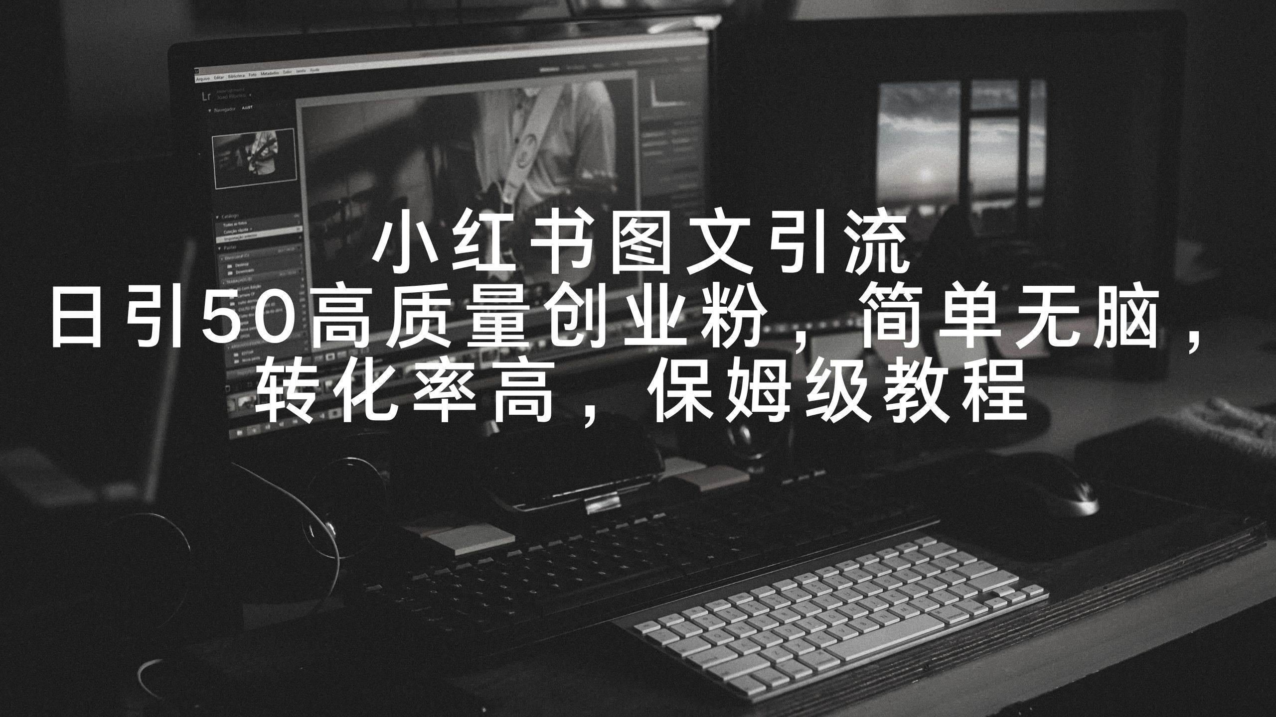 (9040期)小红书图文引流,日引50高质量创业粉,简单无脑,转化率高,保姆级教程-赛德副业库