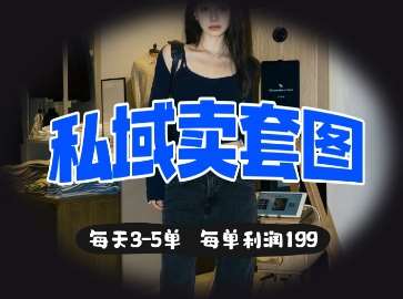 私域卖套图每天3-5单,每单利润99-赛德副业库