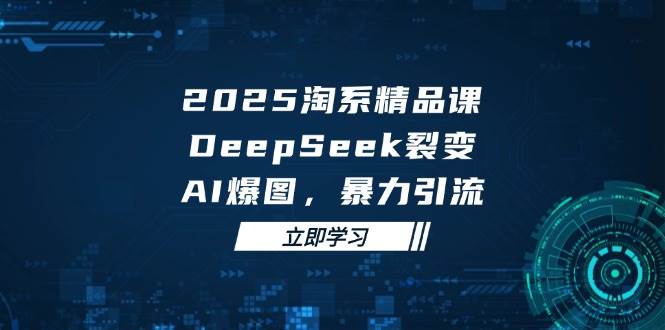（14639期）2025 淘系精品课，DeepSeek 裂变，AI 爆图，暴力引流-赛德副业库