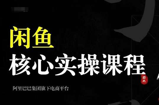2024闲鱼核心实操课程，从养号、选品、发布、销售，教你做一个出单的闲鱼号-赛德副业库