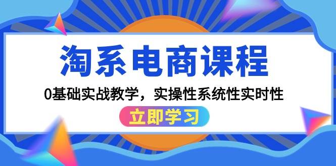 （9704期）淘系电商课程，0基础实战教学，实操性系统性实时性（15节课）-赛德副业库