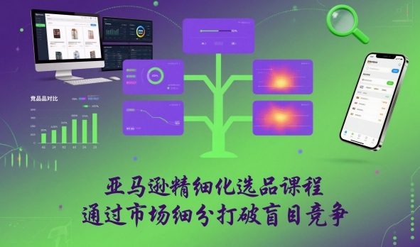 亚马逊精细化选品课程，通过市场细分打破盲目竞争-赛德副业库
