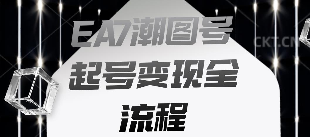 EA7潮图号起号变现全流程，快速起号飞速涨粉【揭秘】-赛德副业库