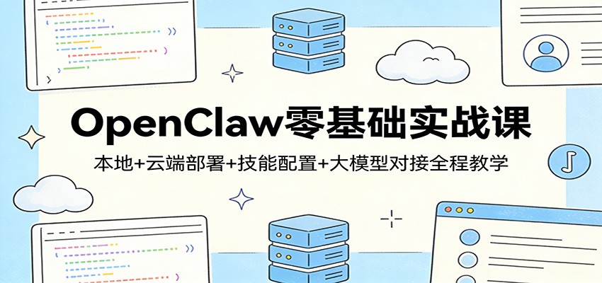 OpenClaw零基础实战课:本地+云端部署+技能配置+大模型对接全程教学-赛德副业库