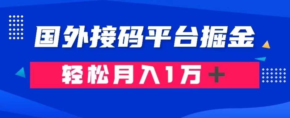 通过国外接码平台掘金：成本1.3，利润10＋，轻松月入1万＋【揭秘】-赛德副业库