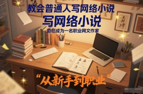 教会普通人写网络小说，助您成为一名职业网文作家-赛德副业库