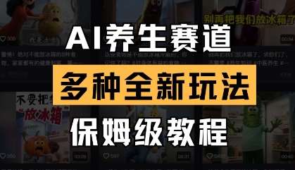 AI养生赛道，多种全新玩法，保姆级教程拆解-赛德副业库