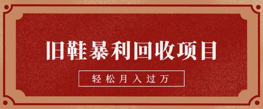 旧鞋暴利回收项目,轻松月入过万,详细教学视频【揭秘】-赛德副业库