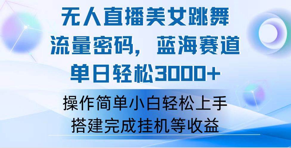 （12088期）快手无人直播美女跳舞，轻松日入3000+，流量密码，蓝海赛道，上手简单…-赛德副业库